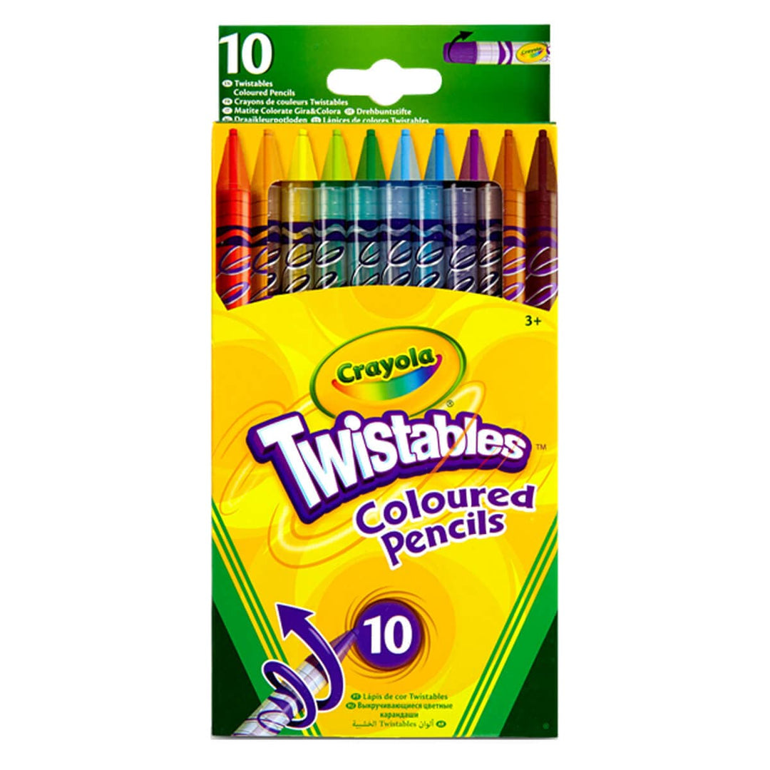 Pack of 10 Crayola Twistables Coloured Pencils