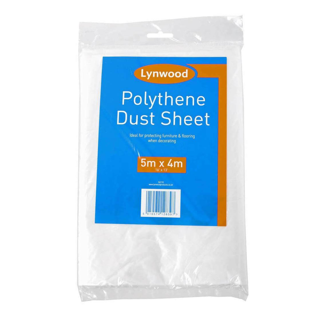 Lynwood Dust Sheet Large Polythene Decorating Cover 5m x 4m