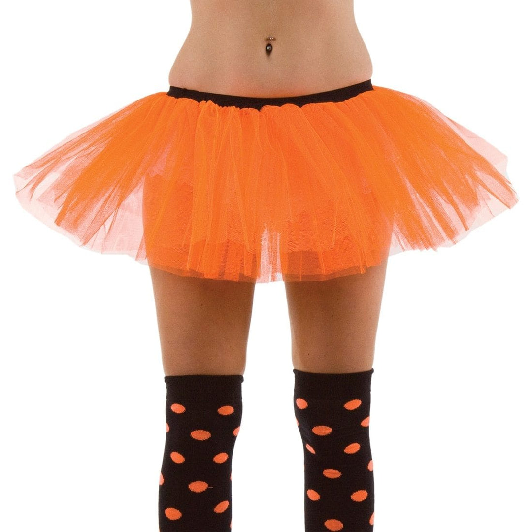 Wicked 3 Layer Orange Tutu Clubbing Neon Fluorescent