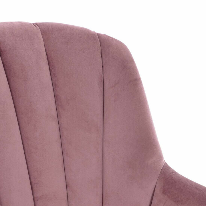 Hodge & Hodge Oyster Shape Armchair With Velvet Style Cover