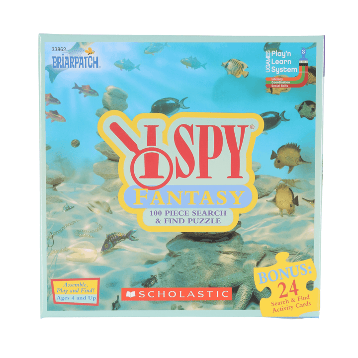 I spy Fantasy search and find 100 piece puzzle box featuring oceon imagery