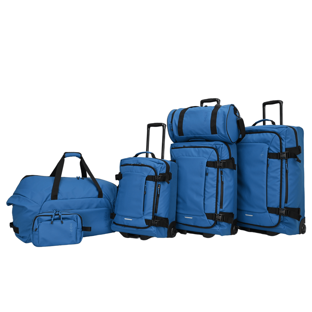 full 6 piece avenutra set with 3 suitcases, duffle bag, holdall and wash bag