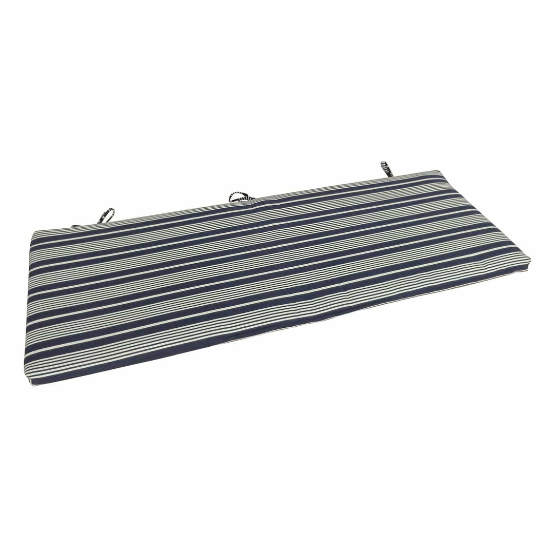 Nautical stripe long bench cushion for a garden seat or sofas