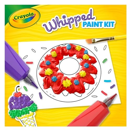 Crayola Fluffy Whipped Paint Colouring Activity Kit Bakery Age 5+