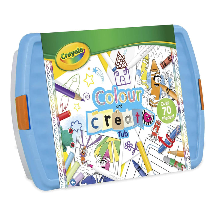 Crayola Colour &amp; Create tub with over 70 pieces for art activities