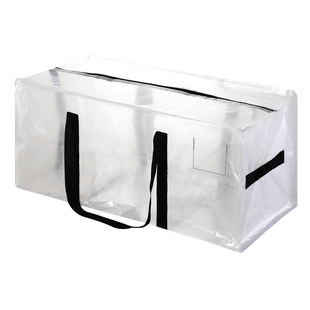 Clear large moving bag with reinforced handles