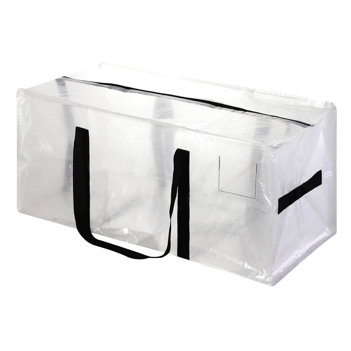 Clear large moving bag with reinforced handles