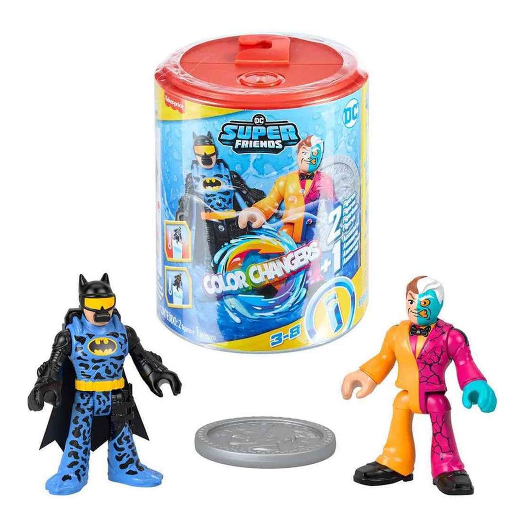 Batman and Two-Face DC Super Friends Color Changers set