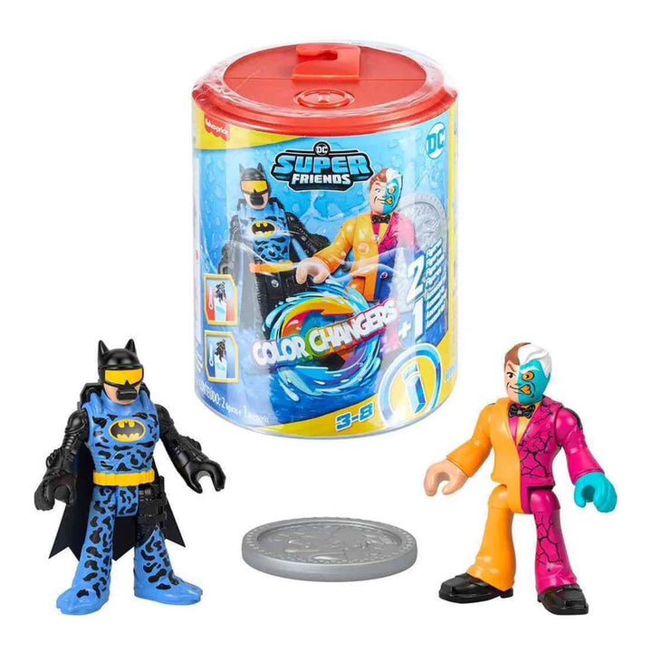 Batman and Two-Face DC Super Friends Color Changers set