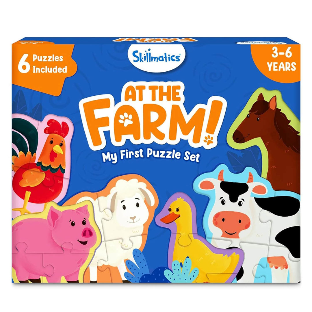 At the Farm my first puzzle set with 6 jigsaws fro children