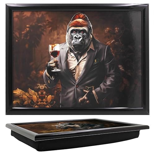Animal Character Cushioned Lap Tray Padded Sofa Chair TV Dinner