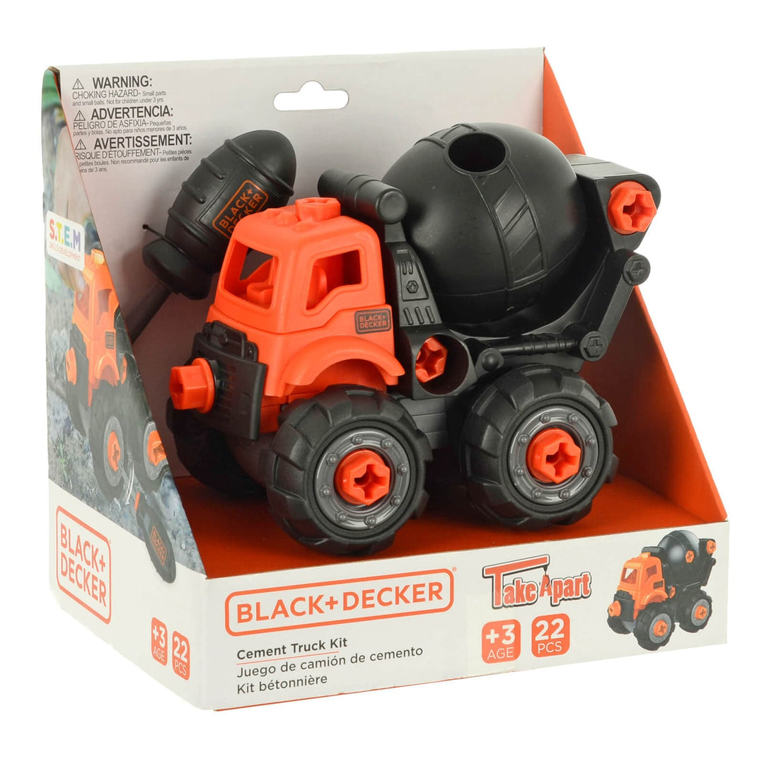 Black + Decker Take Apart Cement Truck construction kit with screwdriver