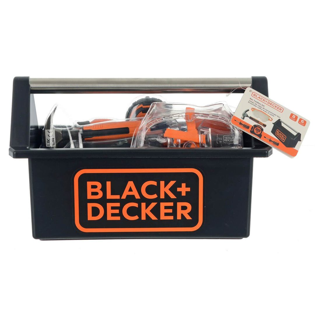 Black + Decker toolbox with kids tools for DIY play