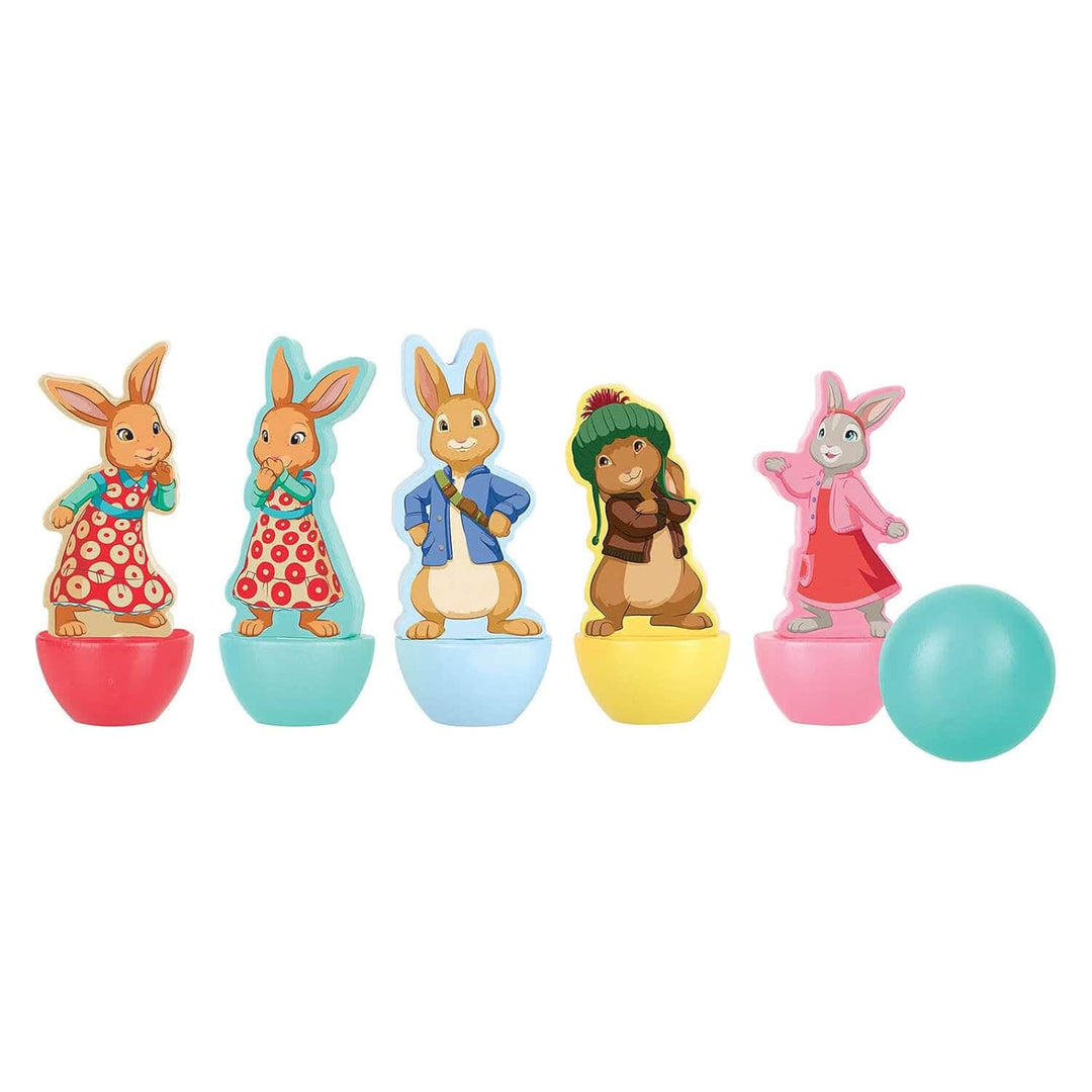 Set of 5 Peter Rabbit character skittles for toddlers