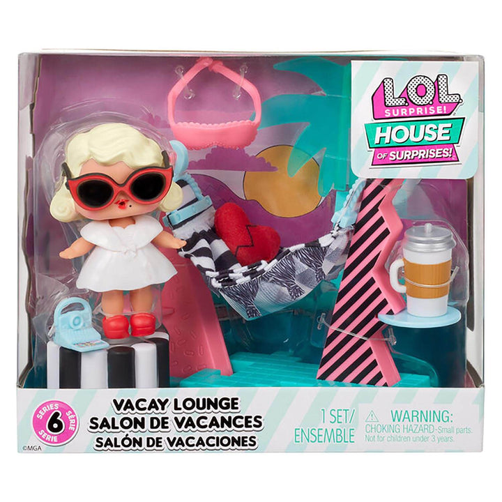 Lol House of surprises vacay lounge playset with doll
