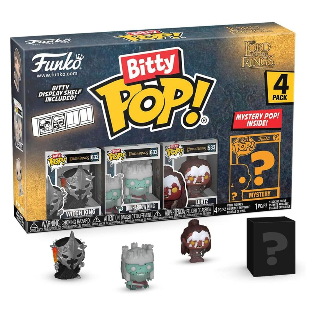 Funko Bitty Pop! 4-pack packaging with figures and mystery box included