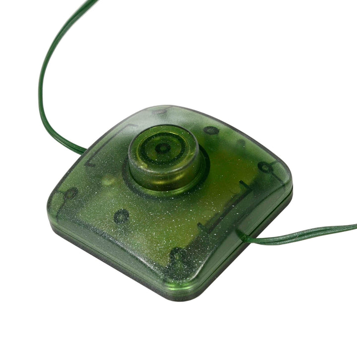 Green foot pedal controller for a pre lit Christmas tree