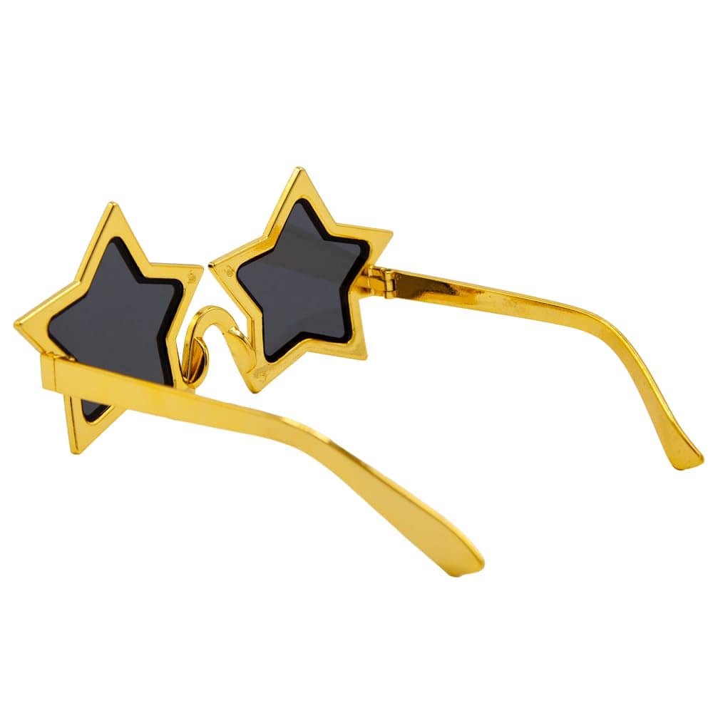 Sunglasses with gold star shape frames