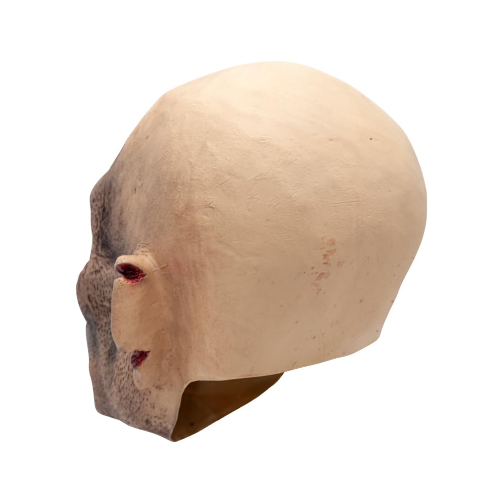 Back vie wof full head latex mask for Halloween costumes