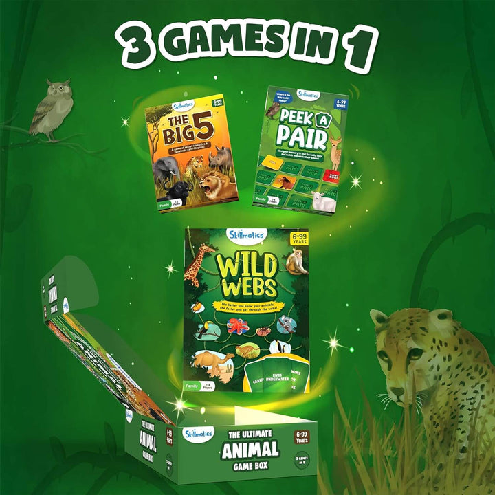 3 games in 1 big 5 peek a pair and wild webs