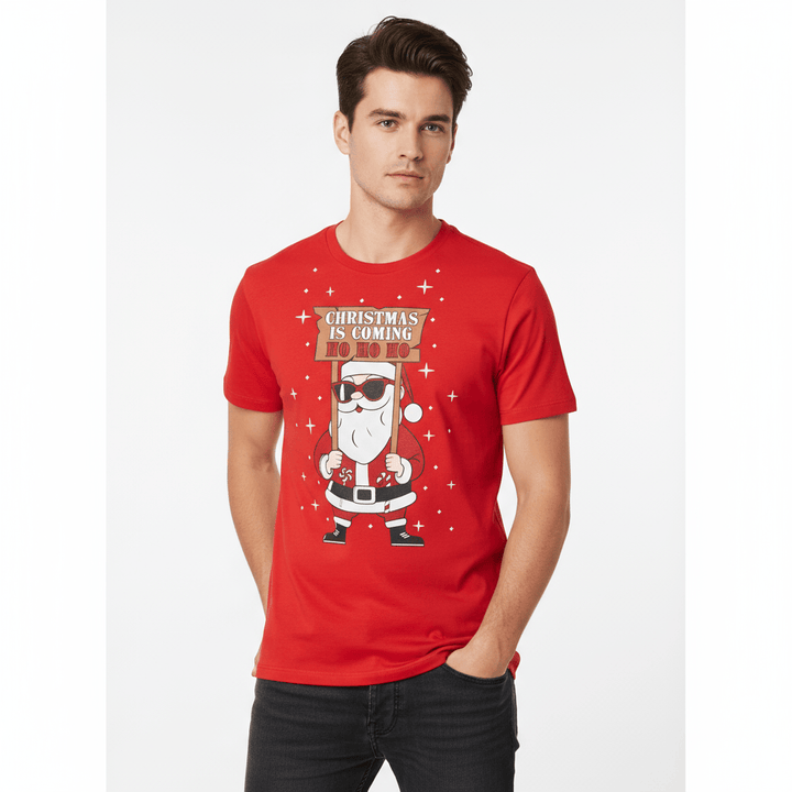 Mens Christmas T-Shirt Novelty Festive Party Tee 100% Cotton