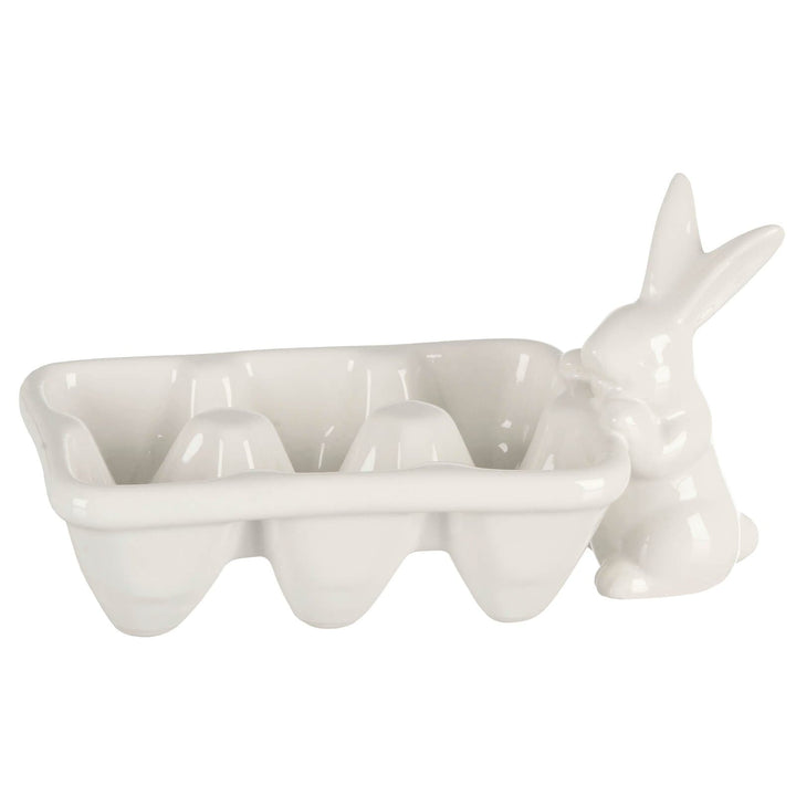 Bulk Pack of 12 Easter Bunny Egg Carton Candy Holder White Rabbit