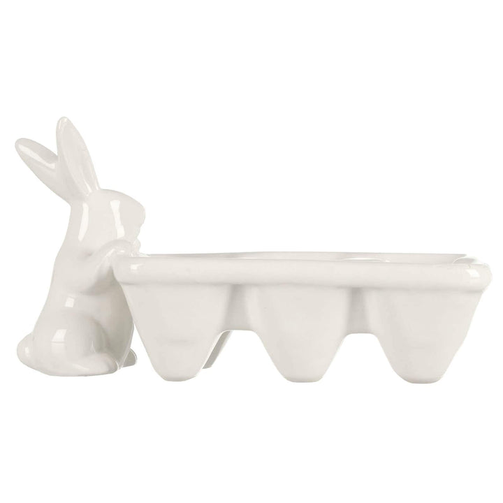 Bulk Pack of 12 Easter Bunny Egg Carton Candy Holder White Rabbit