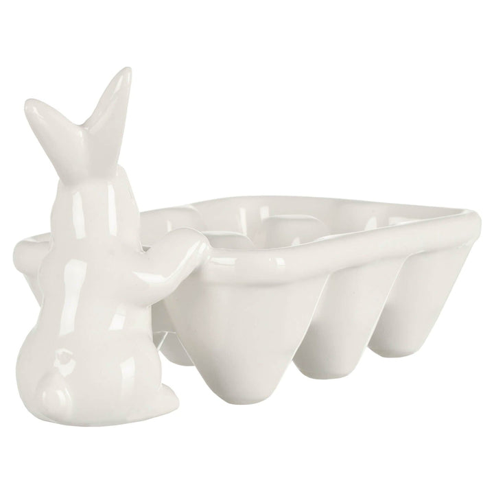 Bulk Pack of 12 Easter Bunny Egg Carton Candy Holder White Rabbit