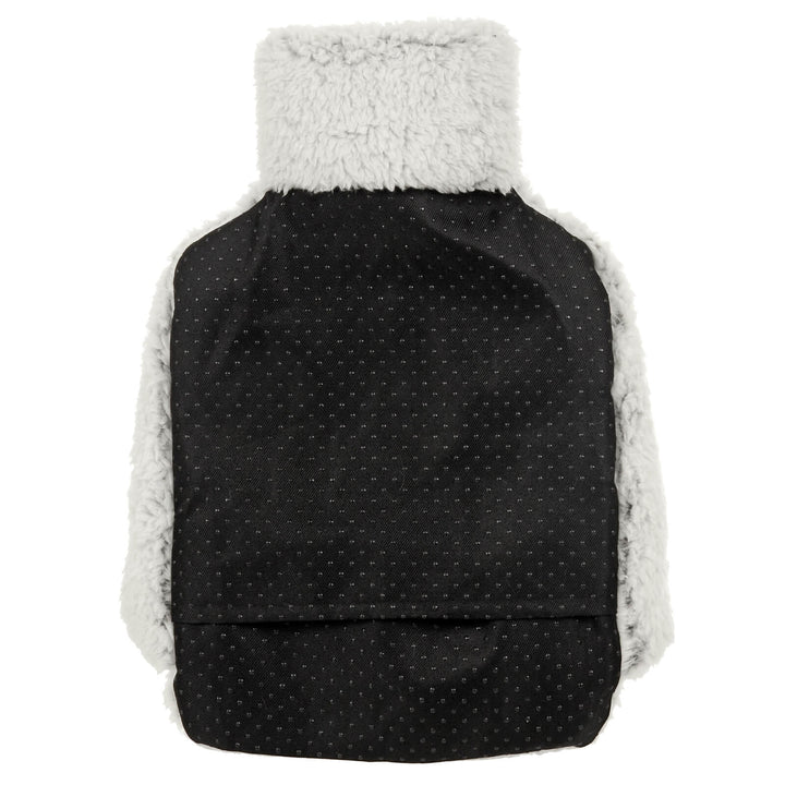 Black non-slip grip base of a hot water bottle for your feet