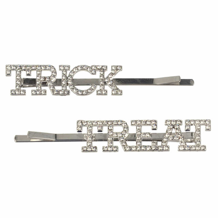 Two hair pins with &