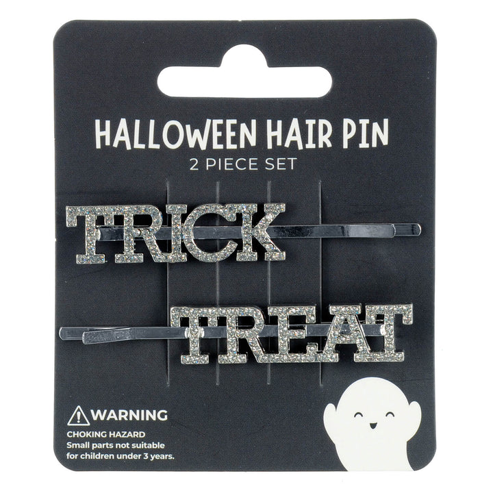 Halloween-themed hair pins with &