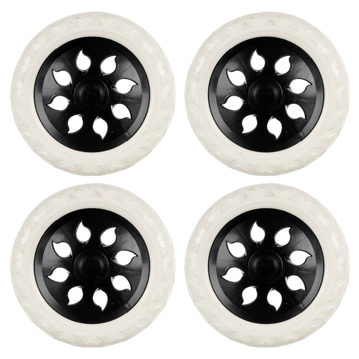 Set of 4 x 16cm Replacement Trolley Wheels Shopping Cart Luggage