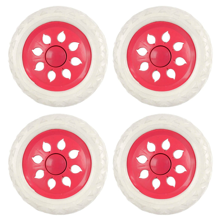 Set of 4 x 16cm Replacement Trolley Wheels Shopping Cart Luggage