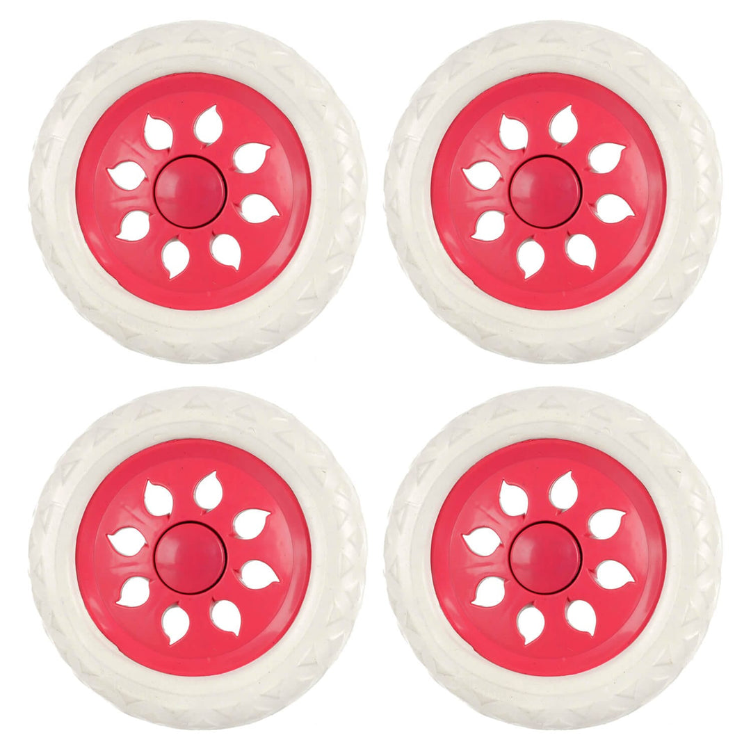 Set of 4 x 16cm Replacement Trolley Wheels Shopping Cart Luggage