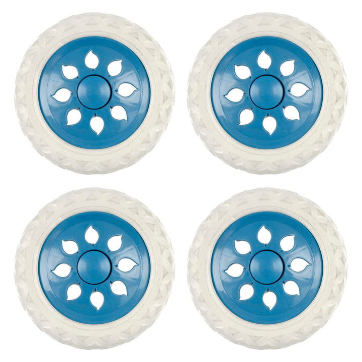 Set of 4 x 16cm Replacement Trolley Wheels Shopping Cart Luggage