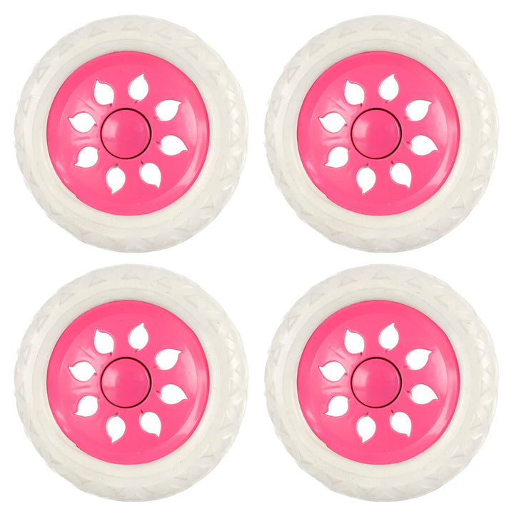 Set of 4 x 16cm Replacement Trolley Wheels Shopping Cart Luggage