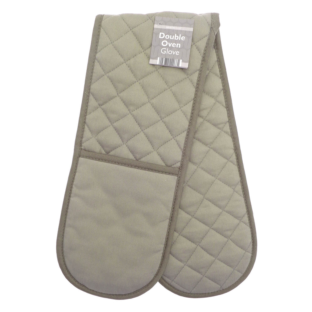 Double Oven Glove Pro Chef Traditional Quilted Two Handed 90cm