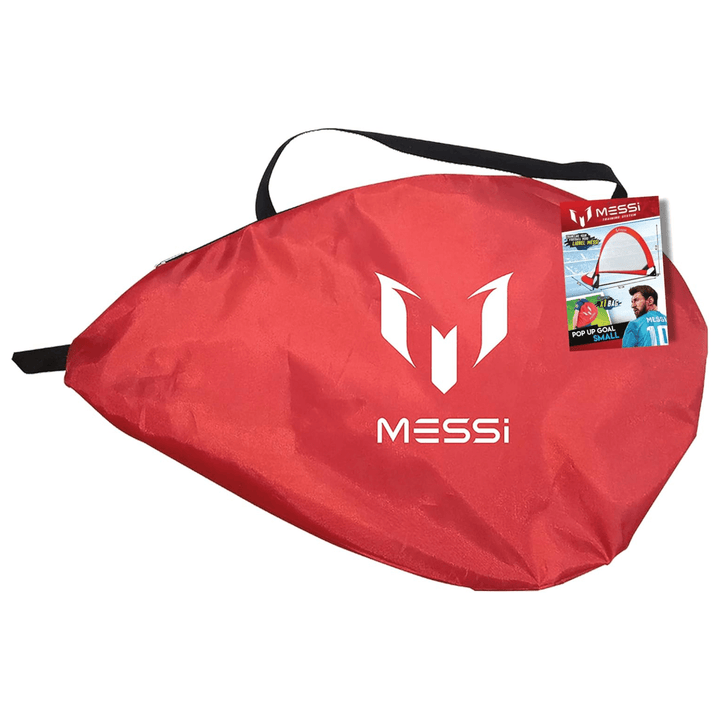 top view of storage bag with messi branding and logo