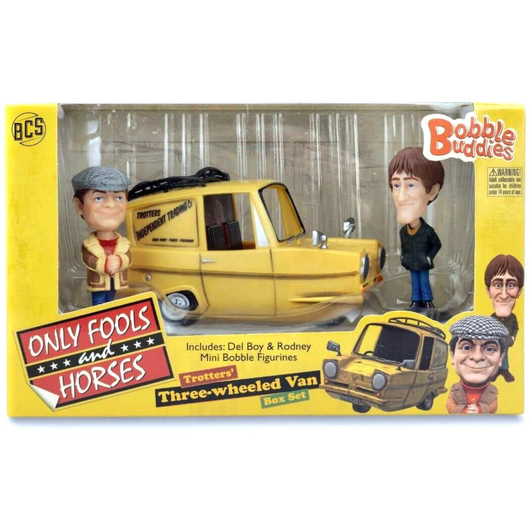 Only Fools and Horses Bobble Head Buddies Trotters’ Three-Wheeled Van Box Set