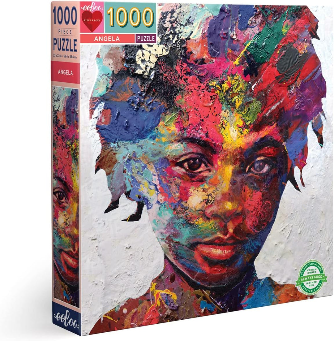 eeBoo 1000-Piece Jigsaw Puzzle Collection | Made from Recycled Cardboard | Multicolored