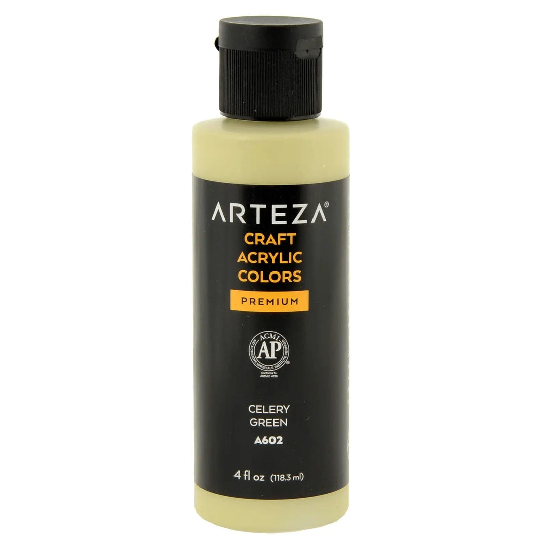 Celery Green Arteza craft acrylic paint premium 118ml bottle