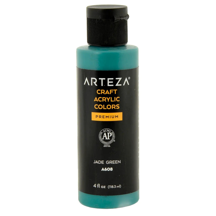 Jade Green Arteza craft acrylic paint premium 118ml bottle