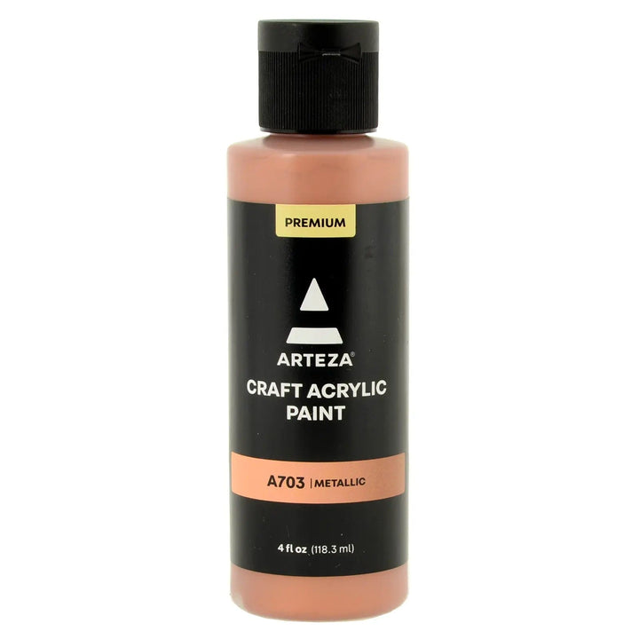 Bronze Metallic Arteza craft acrylic paint premium 118ml bottle