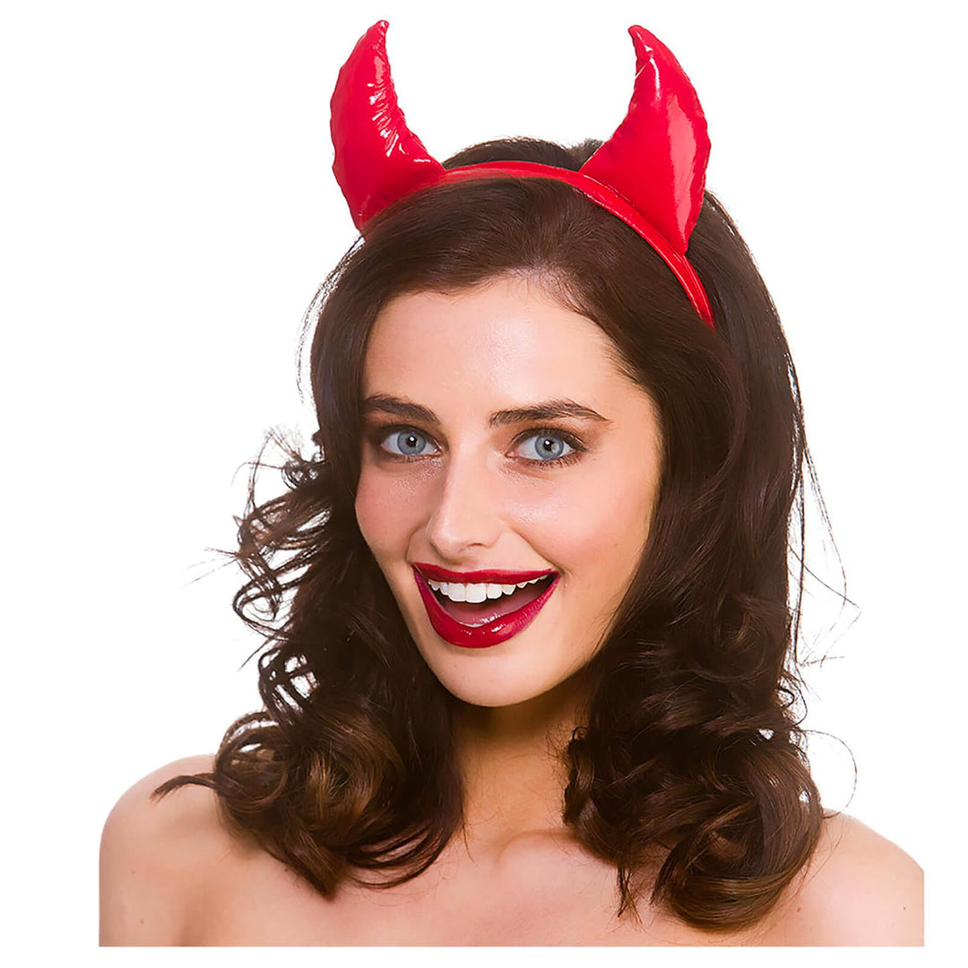 Red Devil Horns PVC Demon Stag Hen Night Fancy Dress