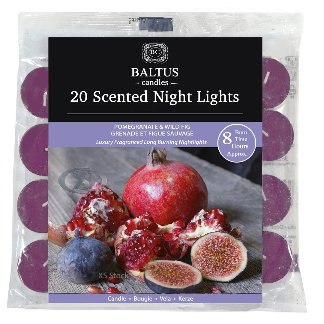 Baltus 20 Pack of Scented Tealight Night Lights Candles 8hr Burn