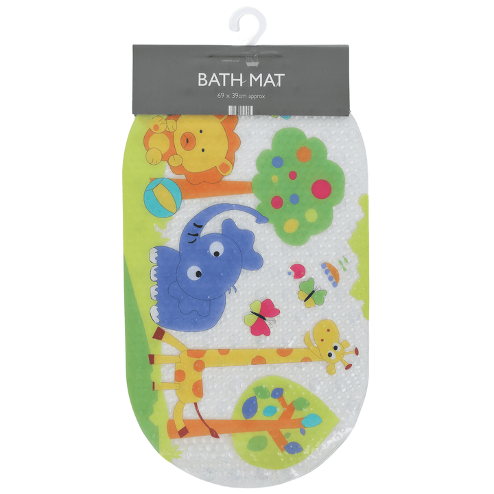 Kids Fun Bath Mat Animal Non Slip PVC Suction Cups 60 x 39cm