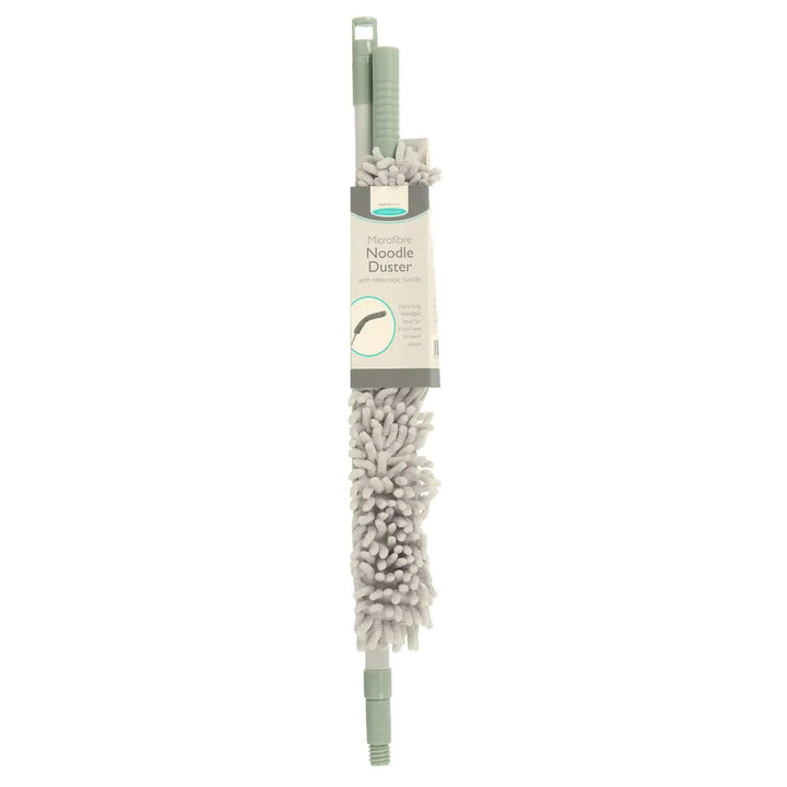 Microfibre Noodle Duster with telescopic handle in packaging