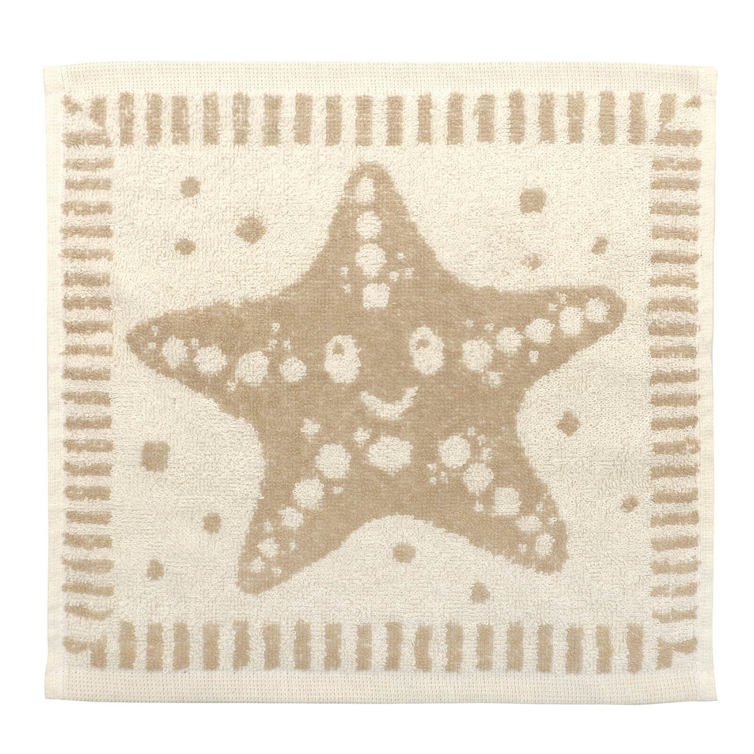 Kids Face Cloth Fun Designs Soft Gentle 100% Cotton 30x30cm Starfish