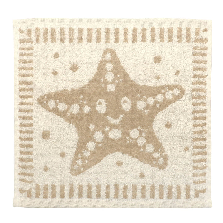 Kids Face Cloth Fun Designs Soft Gentle 100% Cotton 30x30cm Starfish