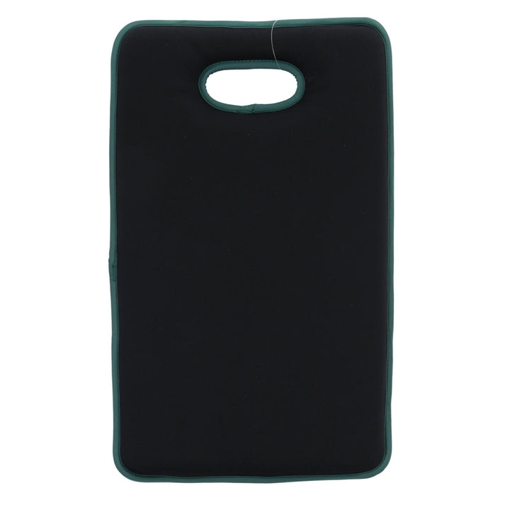 back view of large garden kneeler with all black colour solid finish